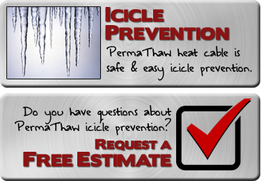 Icicle Prevention with PermaThaw Icicle Prevention with PermaThaw